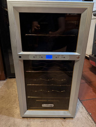 Dual zone wine fridge