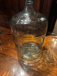 Antique glass 5 gallon jug from Italy