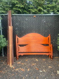 Vintage maple full-size bed