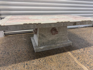 Antique art deco  neo-inca marble coffee table