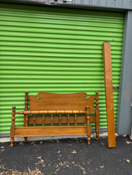 Vintage light honey maple full size bed