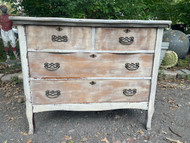 Antique vintage Victorian distressed shabby chic Victorian four drawer dresser
