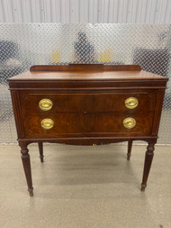 Antique mahogany 2 drawer buffet server
