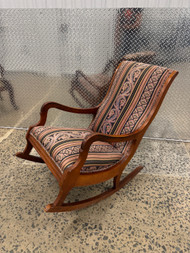 Antique mahogany Victorian Lincoln style rocking chair