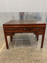 Antique Chinese elmwood console buffet desk