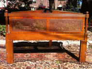 Queen / Full Caned Cherry Headboard by Henredon