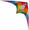 This Rainbow Acrobatx kite is our best selling color.