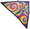 6.5' Delta Kite, Rainbow Tie Dye