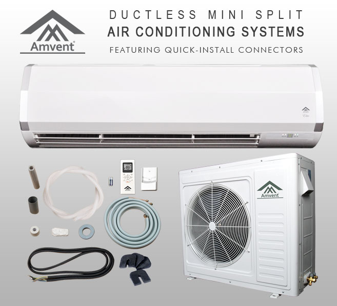 Amvent Ductless Mini Split Air Conditioning Systems
