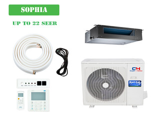 Cooper&Hunter Sophia  Series 9000 BTU 230V Slim Ducted  Mini Split Air Conditioner Heat Pump 22.8 SEER  