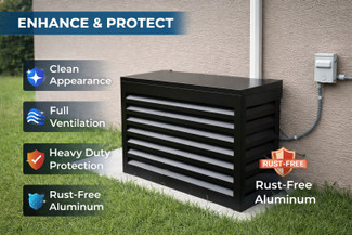 Black Outdoor Condenser Decorative Cover 