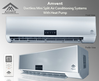 AMVENT AX12 12000 BTU 16.0 SEER DUCTLESS MINI SPLIT AC + HEAT PUMP 