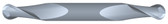 #STD2125B----2 Flute 1/8" Dia. x 3/8" LOC x  2" OAL Standard D/E