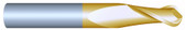 #23591BTIN----2 Flute 23/64"  Dia. x 1" LOC x  2 1/2" OAL Ball