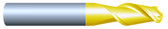#HP21251BQUA----2 Flute 1/8"  Dia. x 1/2" LOC x  2" OAL Ballnose Aluminum Cutter