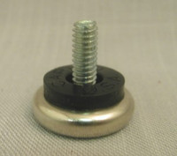 Chair Glide. Adjustable, NON-Swivel. 1/4-20 Screw. 1/2" Stem. 1-1/16" Base Diam. #26A04
