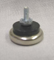 Chair Glide. Adjustable, NON-Swivel. 8-32 Screw. 1/2" Stem. 1-1/16" Base Diam. #26A15