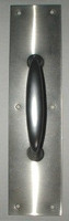 Door Pull Plate, 3" x 12". In Aluminum, Stainless Steel, Polished Brass or Bronze Finishes (Prices vary). #34023x12