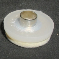 These glides are easy to install. Just tap them in.
Hollow nails won't split your chair legs!