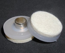 These glides are easily installed.
Just tap them in!
Hollow nails won't split wooden chair legs