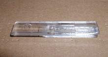 Lyon Locker clear plastic (polycarbonate) latch clip and spring. Briefly used to replace Nano Roller latch clip. If your lock bars have this latch clip, you can replace it with the Nano Roller (#75054).