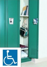 Corridor Locker configured to meet ADA standards.