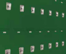 All-Welded Corridor Lockers. Solid doors and sides as well as single point handles convert the athletic all-welded locker to corridor use. Where greater strength and easier alignment are desired.