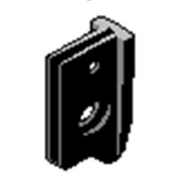 Drawing of Lyon locker Trigger for Recessed Handle lift. It's hard to tell from this drawing, but this trigger does NOT have the notch that was important in the previous generation of triggers.