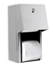 Toilet tissue dispenser. Stainless Steel. Surface Mounted. Std Roll. Not Controlled