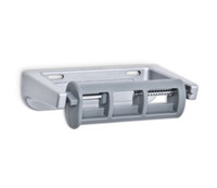 Toilet tissue dispenser for restrooms. Die cast Aluminum with ABS spindle. Not controlled