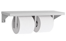 Toilet tissue dispenser for restrooms. Stainless steel. Not controlled