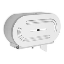 Toilet tissue dispenser for restrooms. Jumbo rolls. Stainless steel Not controlled