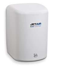 Warm Air Hand Dryer for Restrooms. White Enamel model. ADA compliant when correctly installed
