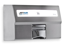 Warm Air Hand Dryer for Restrooms. Stainless Steel