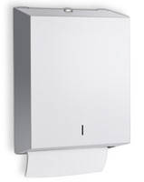 Folded Paper Towel Dispenser. Stainless Steel