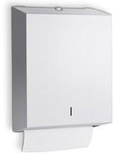 Folded Paper Towel Dispenser. Stainless Steel