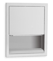 C-Fold or Multi-Fold Paper Towel Dispenser. Stainless Steel