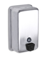 Liquid Soap or Hand Sanitizer Dispenser. Stainless Steel. ADA Compliant