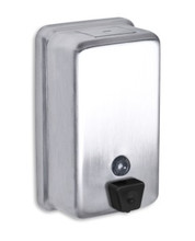 Liquid Soap or Hand Sanitizer Dispenser. Stainless Steel. ADA Compliant