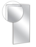 Stainless Steel Mirror with Stainless Steel Angle Frame