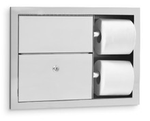 Toilet Tissue Dispenser / Sanitary Disposal. Stainless Steel