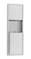 Waste Receptacle / Fold-Type Paper Towel Dispenser