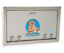 Baby Changing Station in closed position. Gray color option shown