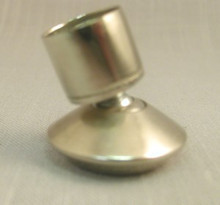 Swivel chair glide for round legs with O.D. 9/16" and I.D. 7/16"