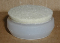 Chair Glide Cap. Nylon with Molded Fiber (Felt-Like) Base. Snaps On Nylon Based Glide with 1-1/4" Diam. #28C12SB