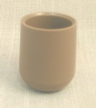 Plastic cap chair glide for folding chairs. Round legs with 3/4" O.D.