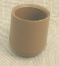 Plastic cap chair glide for folding chairs. Leg with 1" O.D.