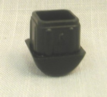 Rocker chair glide for stackable chairs with square legs of O.D. 13/16"