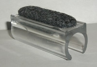 Sled base chair glide with felt. For Chair Leg Tubing Diameter: 1" to 1-1/8". Commonly used on Virco chairs #21R04