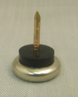 Nail On Cushioned Chair Glide, 7/8" Metal Base. #29M09